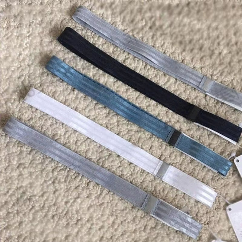 1 Pc Women Sweatbands Football Yoga Pure Hair Bands Anti-Slip Elastic Rubber Thin Sports Headband Men Hair Accessories Headwrap