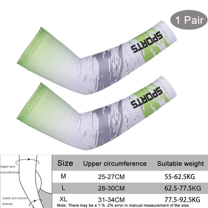 Compression Sports Arm Sleeve Basketball Cycling Arm Warmer Summer Running Tennis UV Protection Volleyball Bands