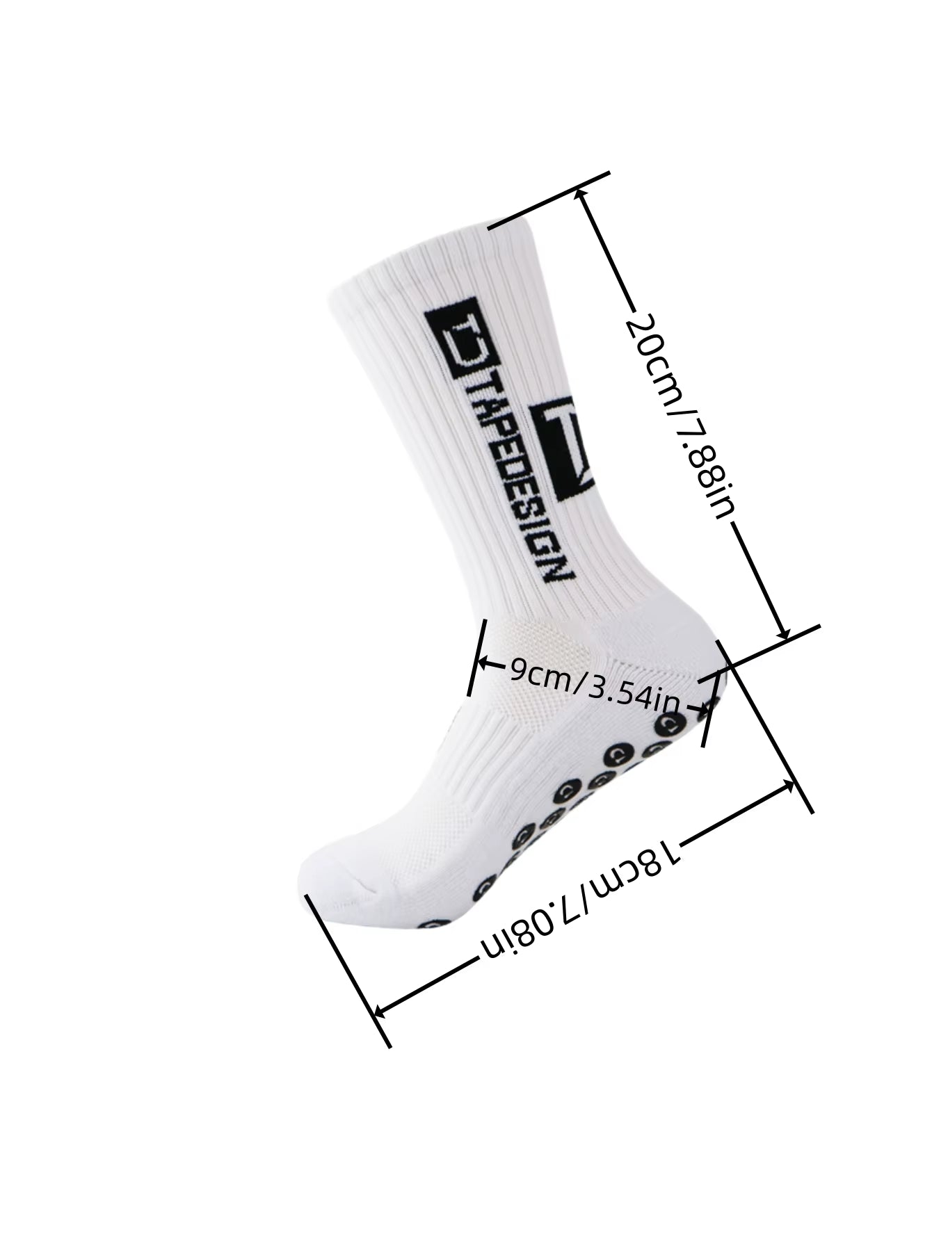 1 Pair of Combination TC Anti-Skid Sports Socks, Football Socks, and Leg Protection Socks