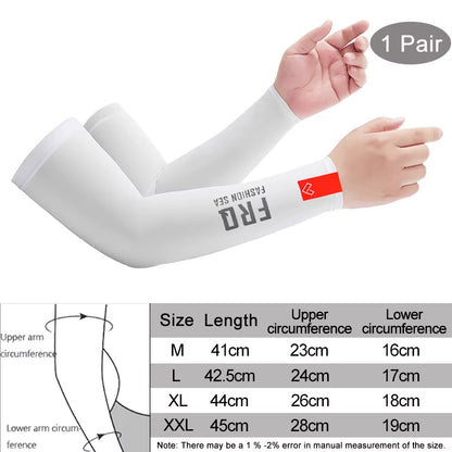 Compression Sports Arm Sleeve Basketball Cycling Arm Warmer Summer Running Tennis UV Protection Volleyball Bands