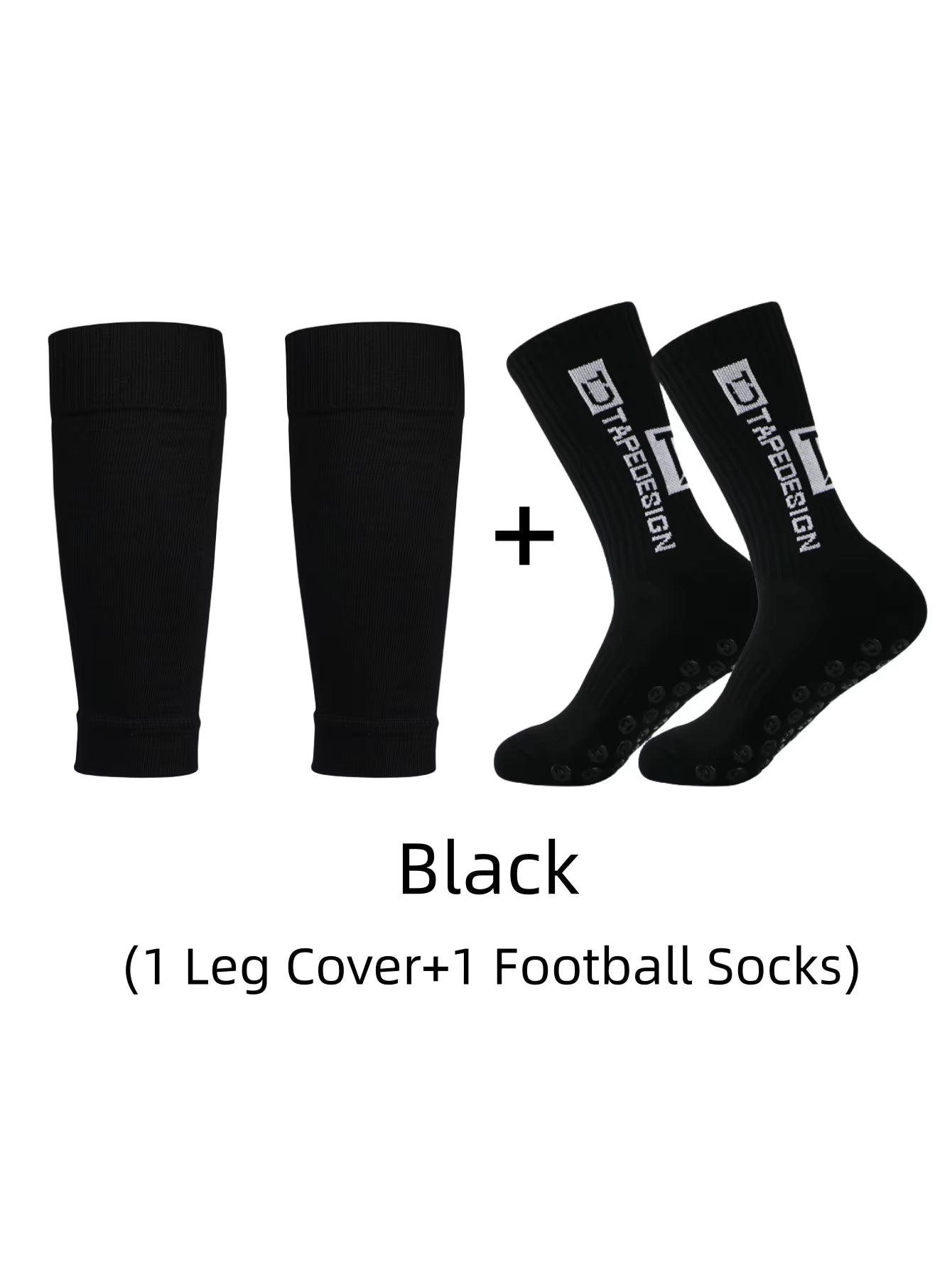 1 Pair of Combination TC Anti-Skid Sports Socks, Football Socks, and Leg Protection Socks