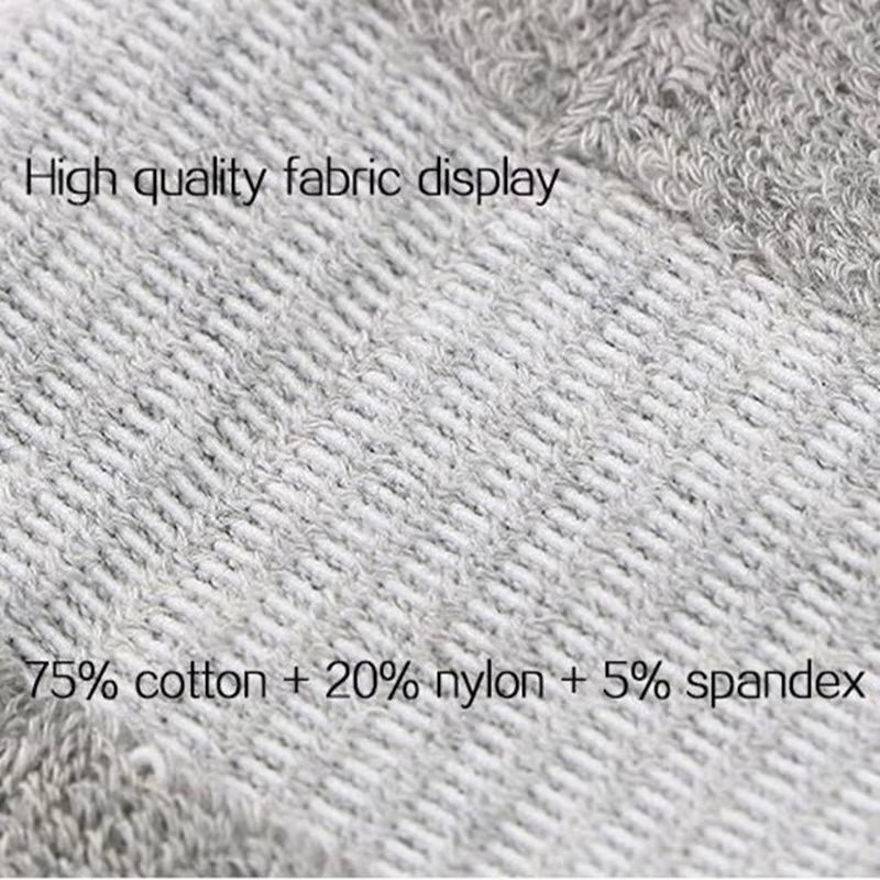 5 Pairs Men Sports Socks Set with Damping Terry Basketball Cycling Running Hiking Tennis Sock Set Ski Women Cotton EU 39-45