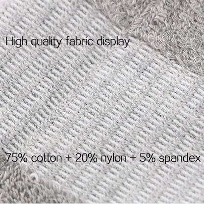 5 Pairs Men Sports Socks Set with Damping Terry Basketball Cycling Running Hiking Tennis Sock Set Ski Women Cotton EU 39-45