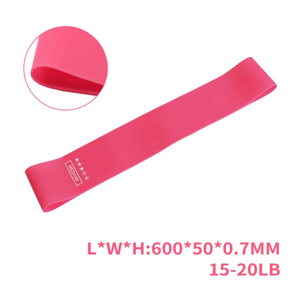 Latex Fitness Resistance Bands Sports Elastic Rubber Bands Crossfit Training Mini Band Exercise Strength Yoga Workout Equipment