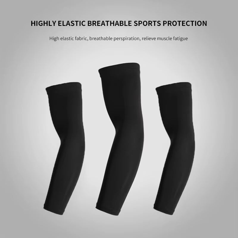 1 Pair Sports Arm Cover Outdoor Essentials UV Sun Protection Compression Black Guard Men Women Basketball Golf Cooling Sleeve